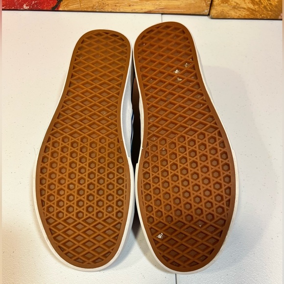 Vans Blue Canvas Slip-On Sneakers, Size 8 Men's (9.5 Women's) - Picture 6 of 6